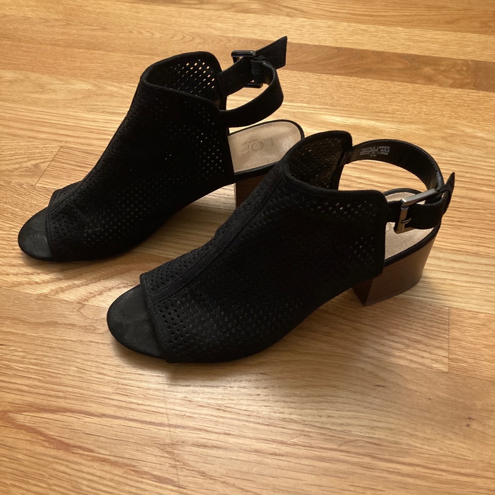 Open Toe Heeled Mule/Sandal